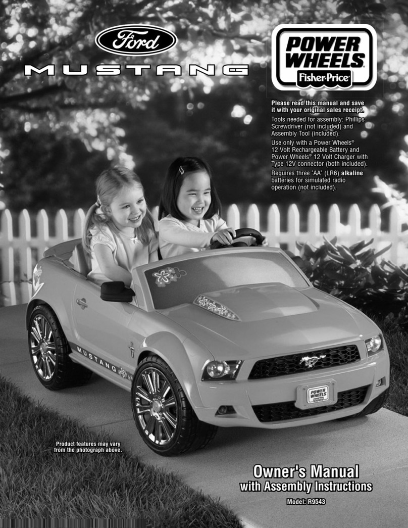 Fisher-Price POWER WHEELS R9543 Use and care manual Fisher-Price POWER WHEELS R9543 Use and care manual