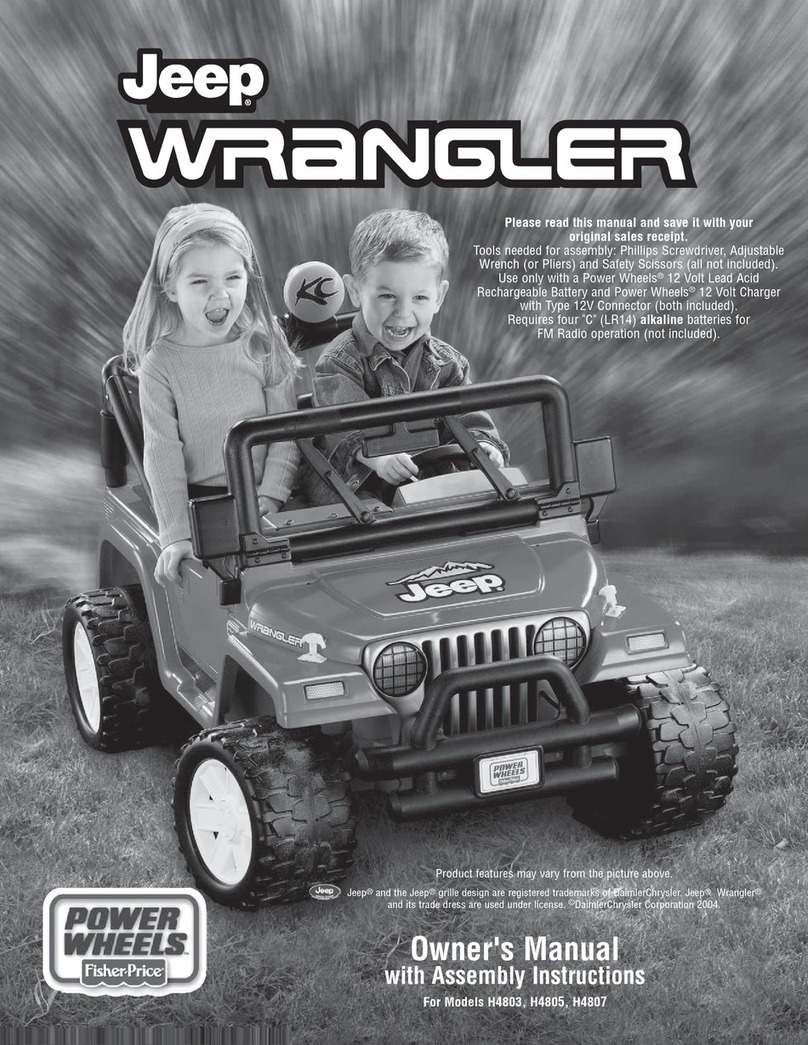 Fisher-Price POWER WHEELS H4803 Owner's manual & assembly instructions