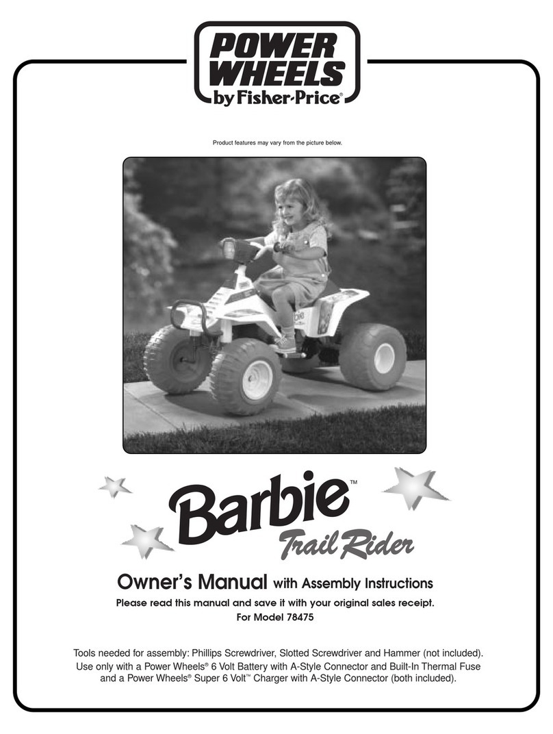 Fisher-Price POWER WHEELS 78475 Owner's manual & assembly instructions