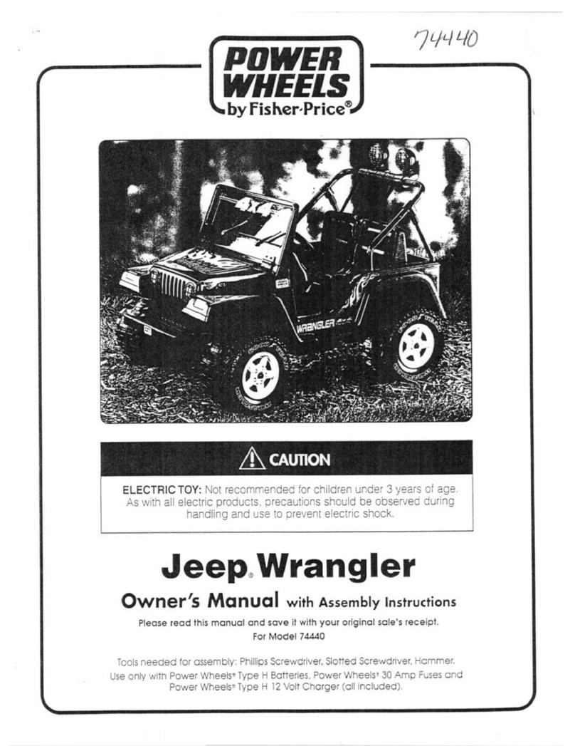 Fisher-Price POWER WHEELS 74440 Owner's manual & assembly instructions