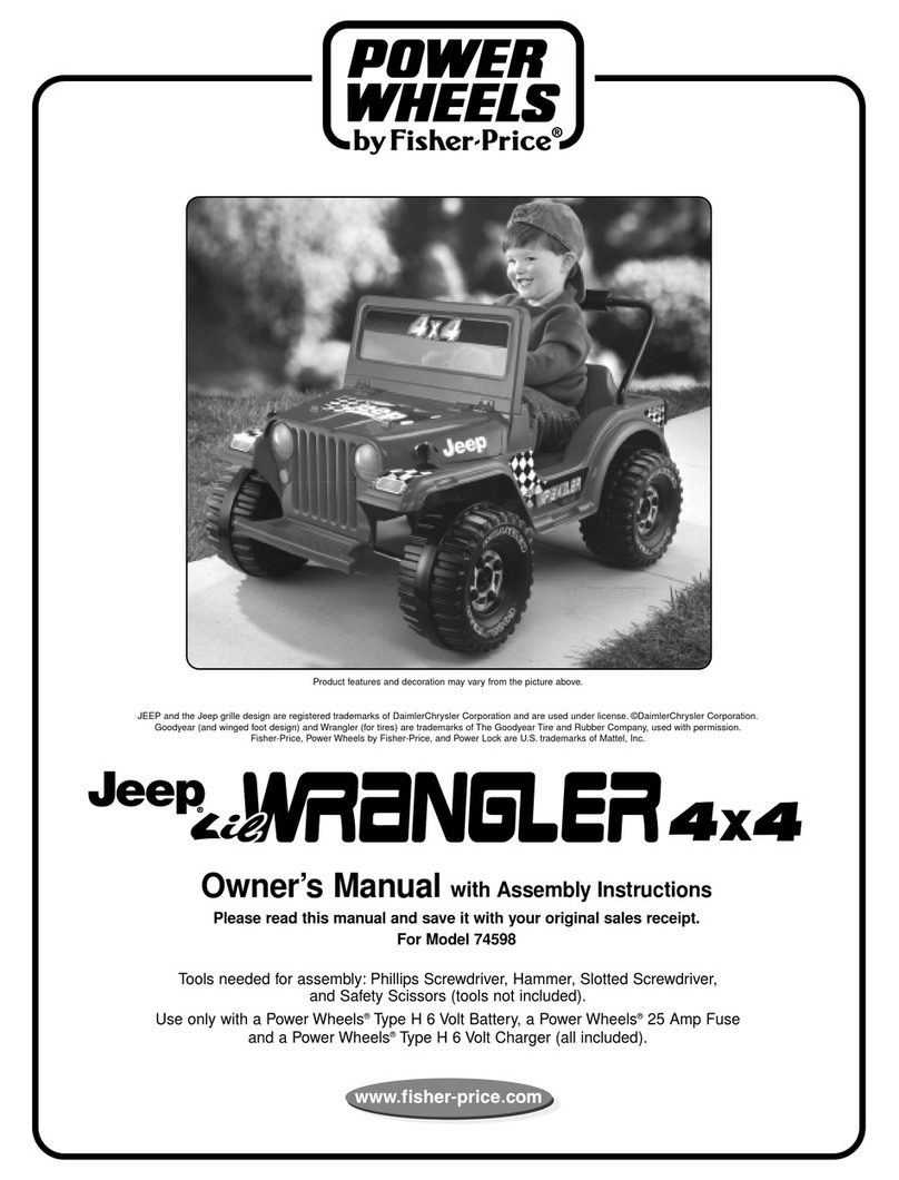 Fisher-Price POWER WHEELS 74598 Owner's manual & assembly instructions