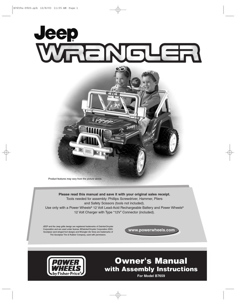 Fisher-Price Power Wheels B7659 Owner's manual with assembly instructions