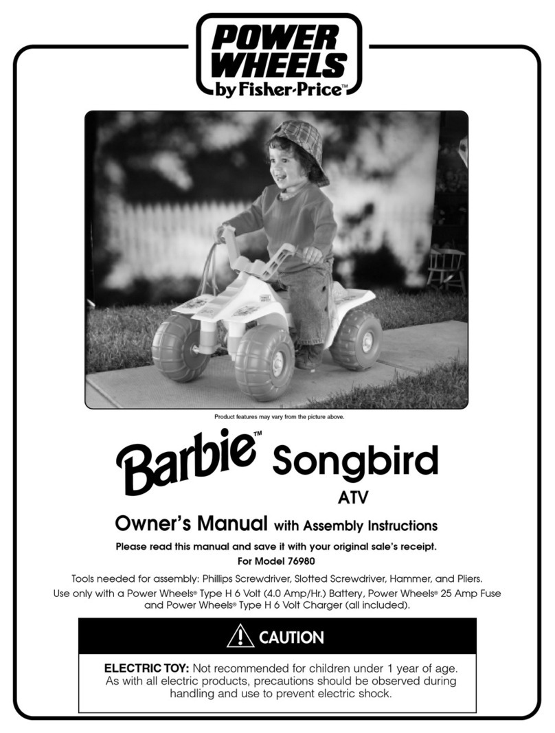 Fisher-Price BARBIE Songbird 76980 Owner's manual & assembly instructions
