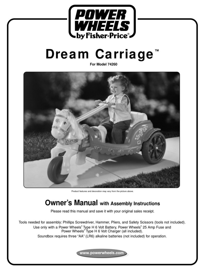 Fisher-Price Dream Carriage 74260 Owner's manual with assembly instructions