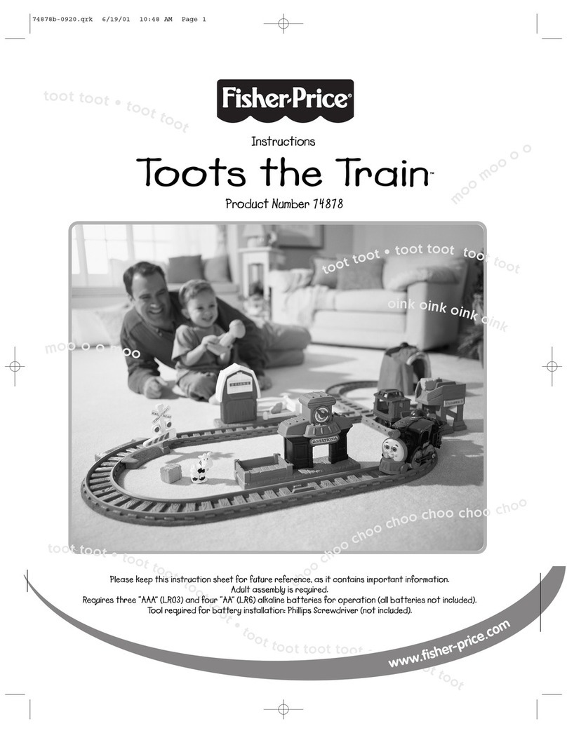 Fisher-Price TOOTS THE TRAIN 74878 instructions