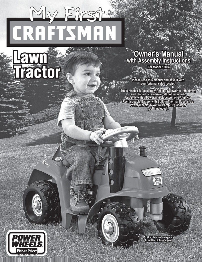 Fisher-Price POWER WHEELS K3034 Owner's manual & assembly instructions Fisher-Price POWER WHEELS K3034 Owner's manual & assembly instructions