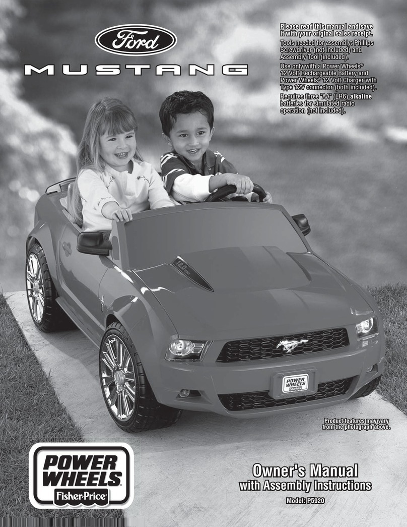 Fisher-Price FORD MUSTANG P5920 Owner's manual & assembly instructions