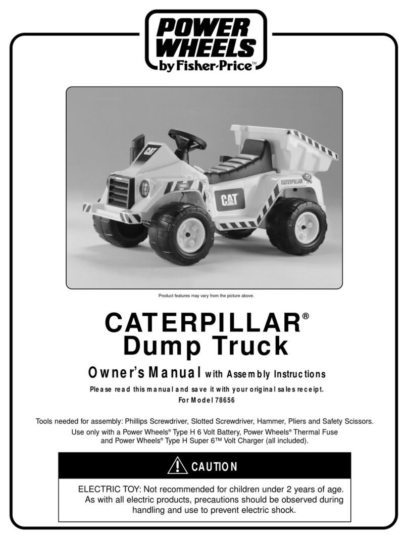 Fisher-Price CATERPILLAR 78656 Use and care manual