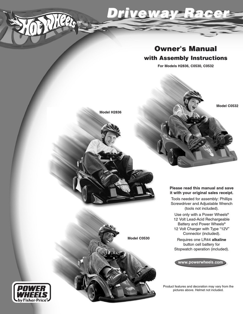 Fisher-Price DRIVEWAY RACER C0530 Owner's manual & assembly instructions
