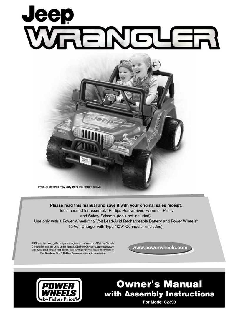 Fisher-Price Power Wheels C2390 Owner's manual with assembly instructions Fisher-Price Power Wheels C2390 Owner's manual with assembly instructions