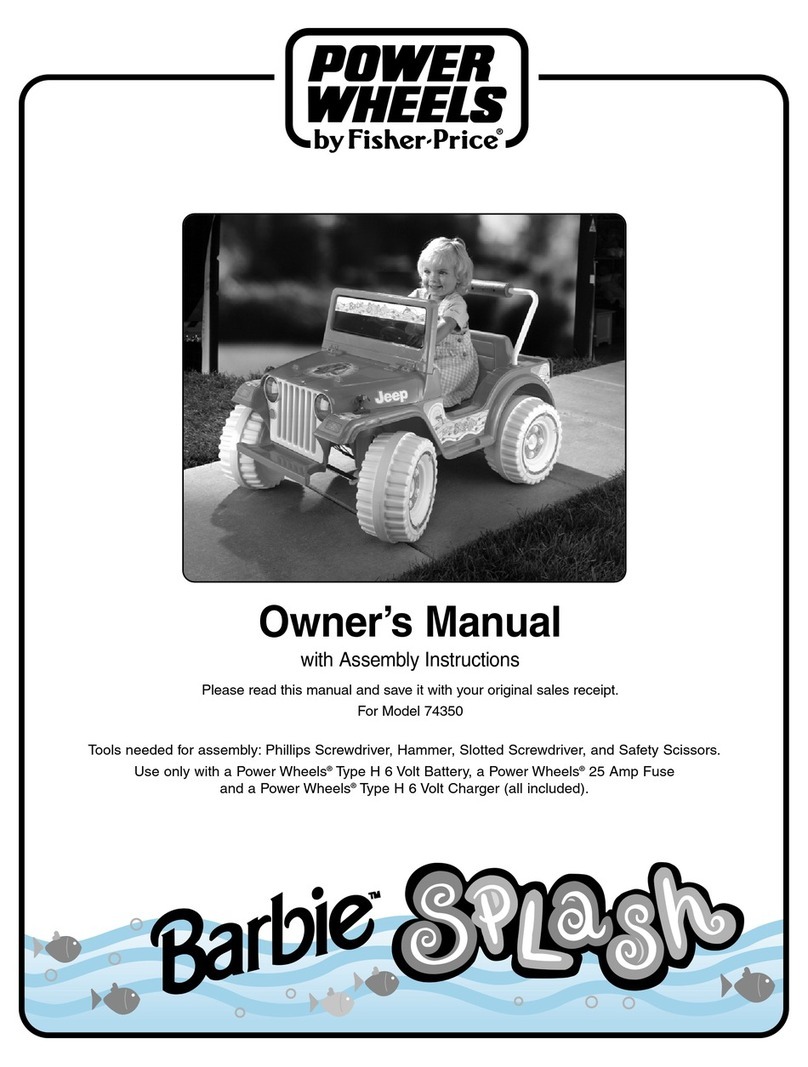 Fisher-Price BARBIE Splash 74350 Owner's manual & assembly instructions Fisher-Price BARBIE Splash 74350 Owner's manual & assembly instructions