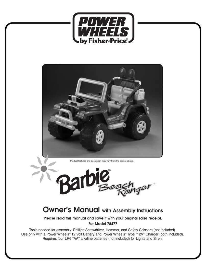 Fisher-Price BARBIE 78477 Owner's manual & assembly instructions Fisher-Price BARBIE 78477 Owner's manual & assembly instructions