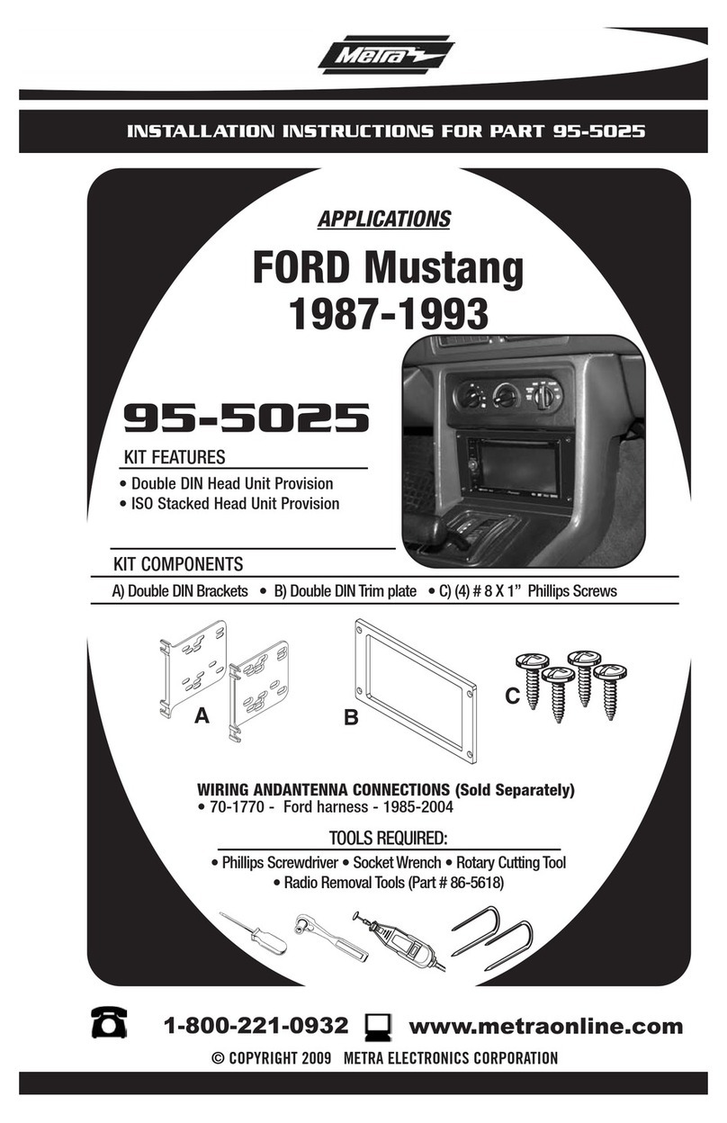 Metra Electronics 95-5025 User manual