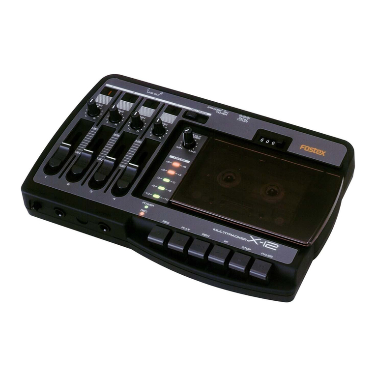 Fostex X-12 owner's manual