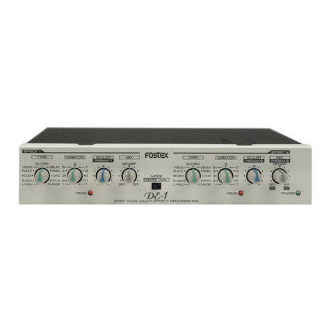 Fostex DE-1 owner's manual