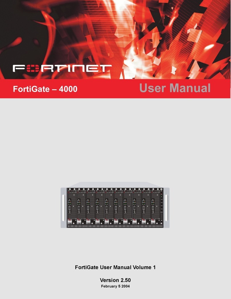 Fortinet FortiGate 4000 User manual