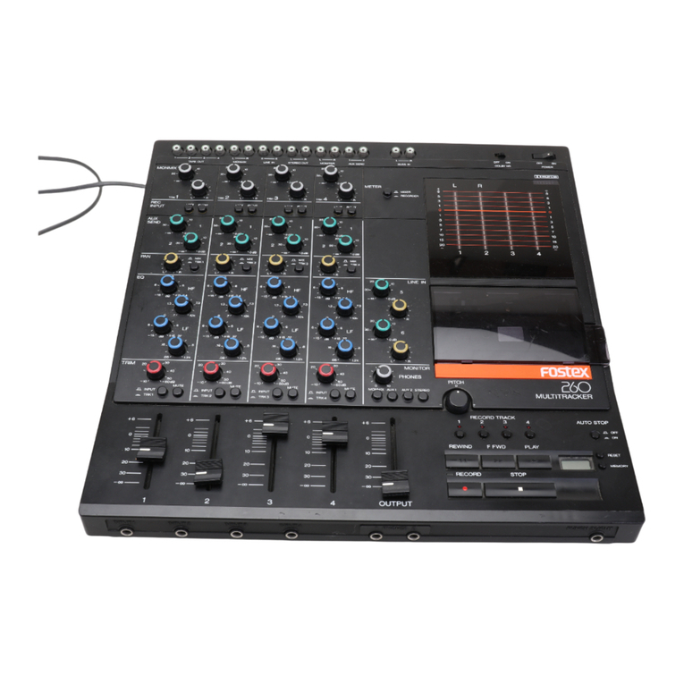 Fostex 260 User manual