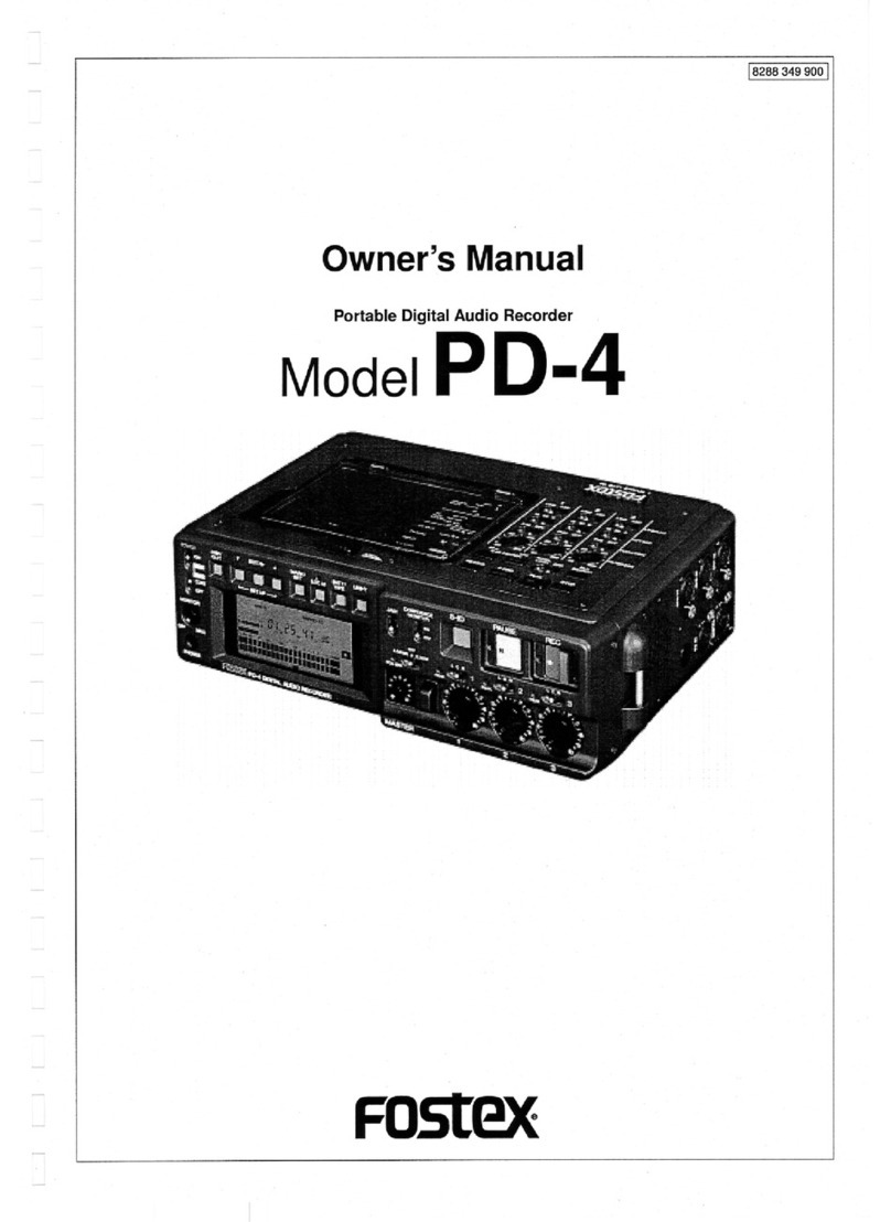 Fostex PD-4 owner's manual
