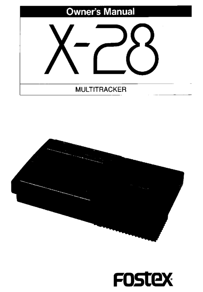 Fostex X-28 owner's manual