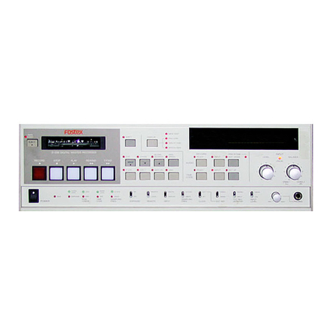 Fostex D-20B Operation manual