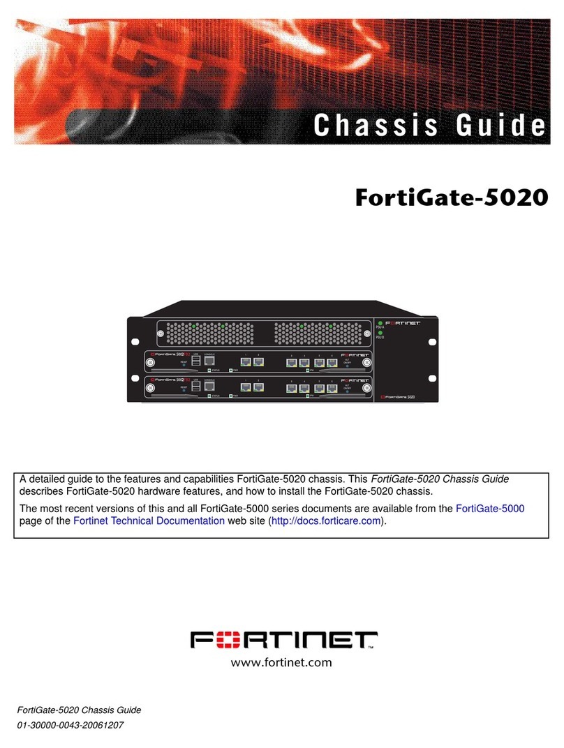 Fortinet FortiGate 5020 Chassis guide