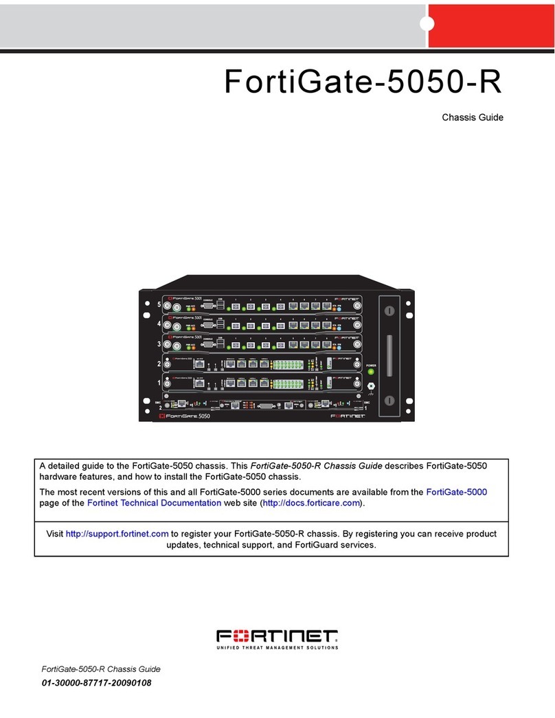 Fortinet FortiGate 5050-R User manual Fortinet FortiGate 5050-R User manual