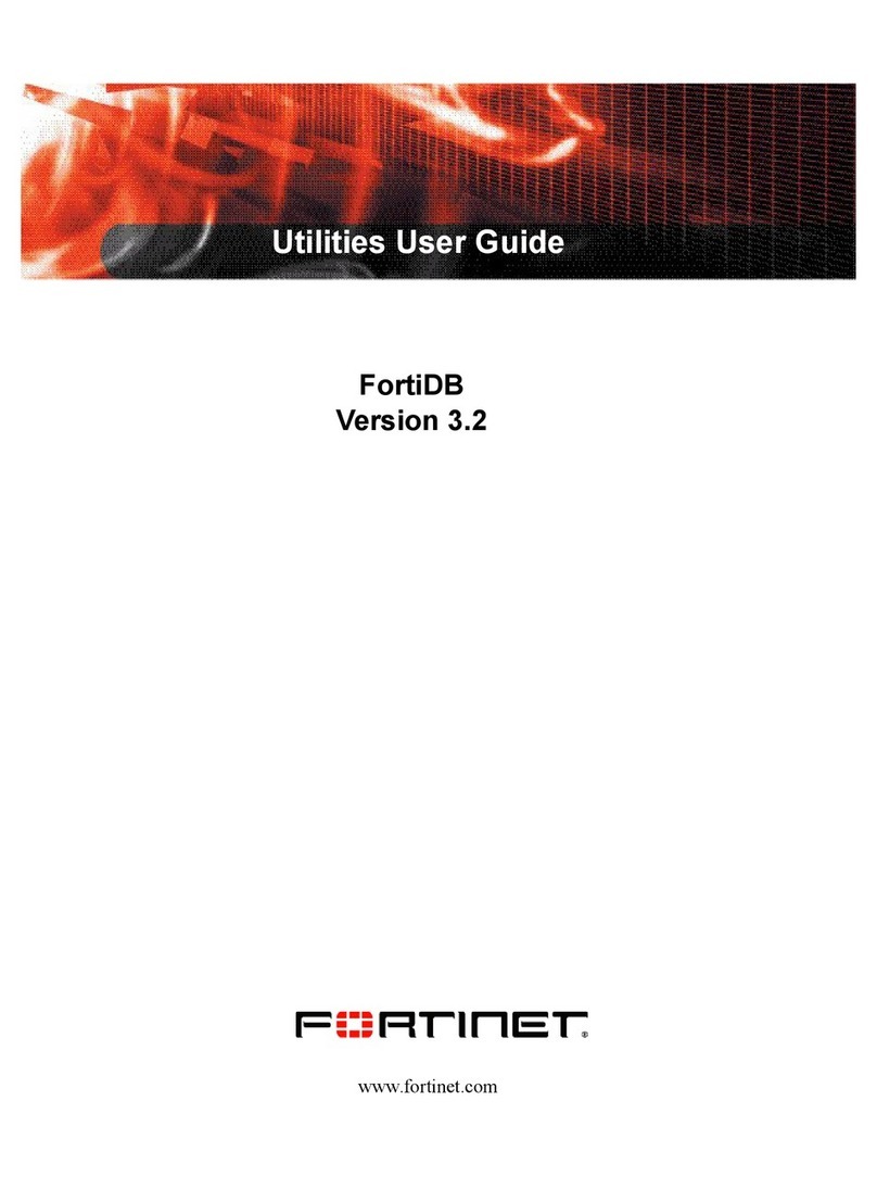 Fortinet FortiDB User manual