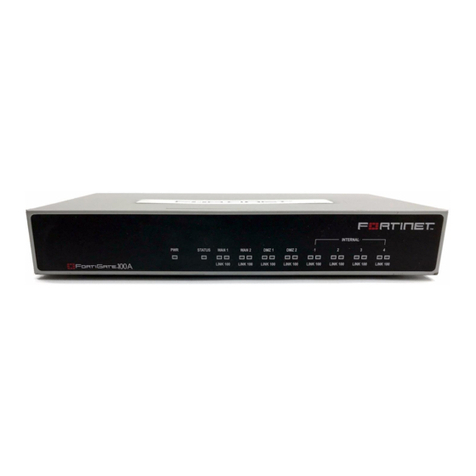 Fortinet FortiGate 100A Instruction Manual