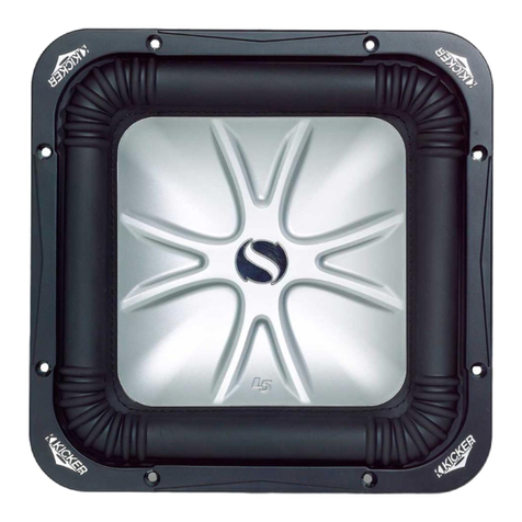 Kicker Solo-Baric S10L5 owner's manual