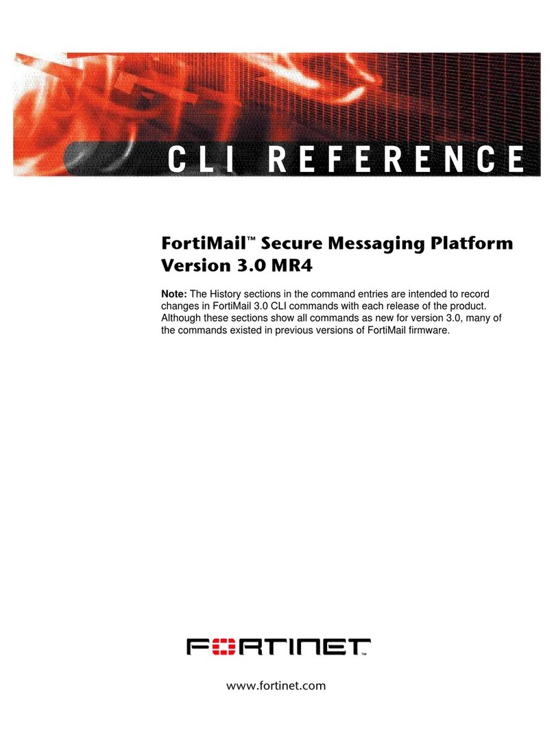 Fortinet FortiMail 3.0 MR4 Instruction Manual