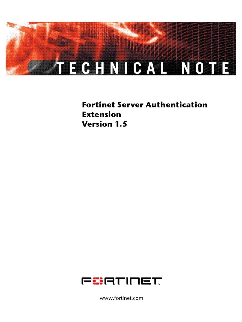 Fortinet Network Adapter FSAE Instruction Manual