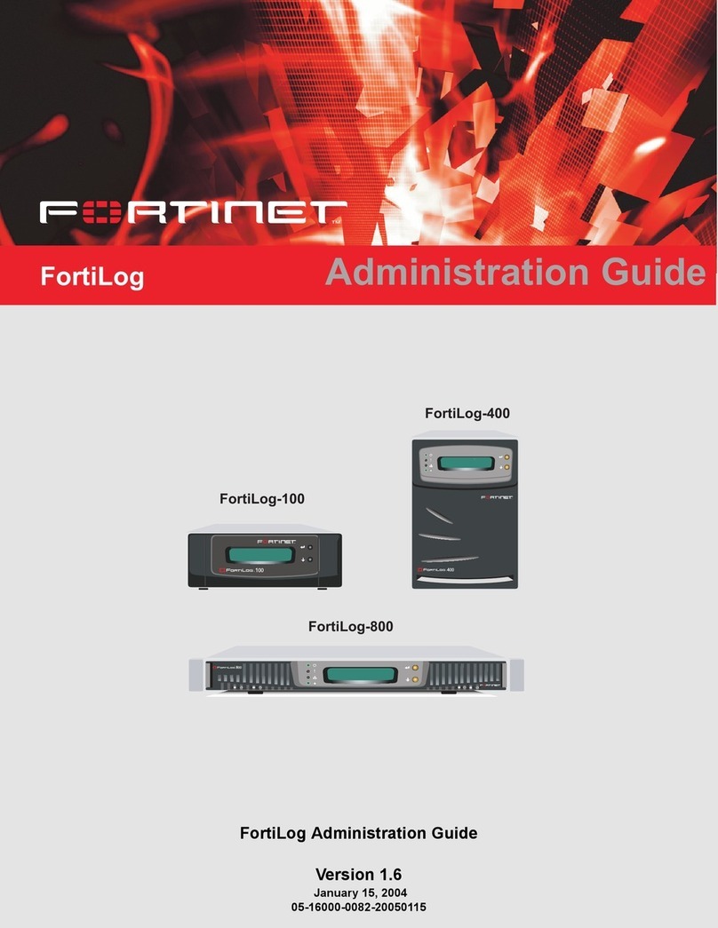 Fortinet FortiLog-100 Administration guide