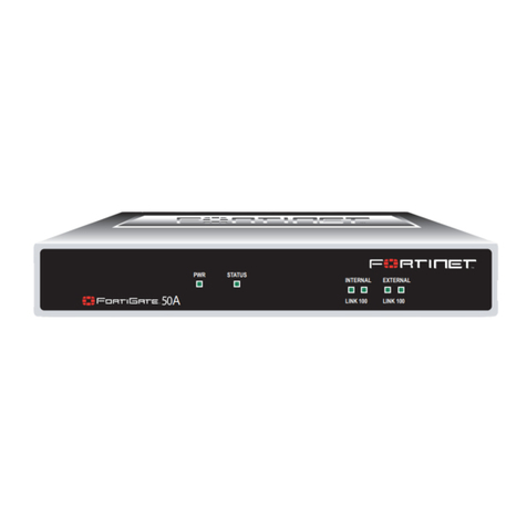 Fortinet FortiGate 50A Operator's manual