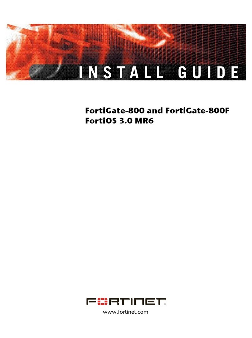 Fortinet FortiGate 800/800F installation guide Fortinet FortiGate 800/800F installation guide