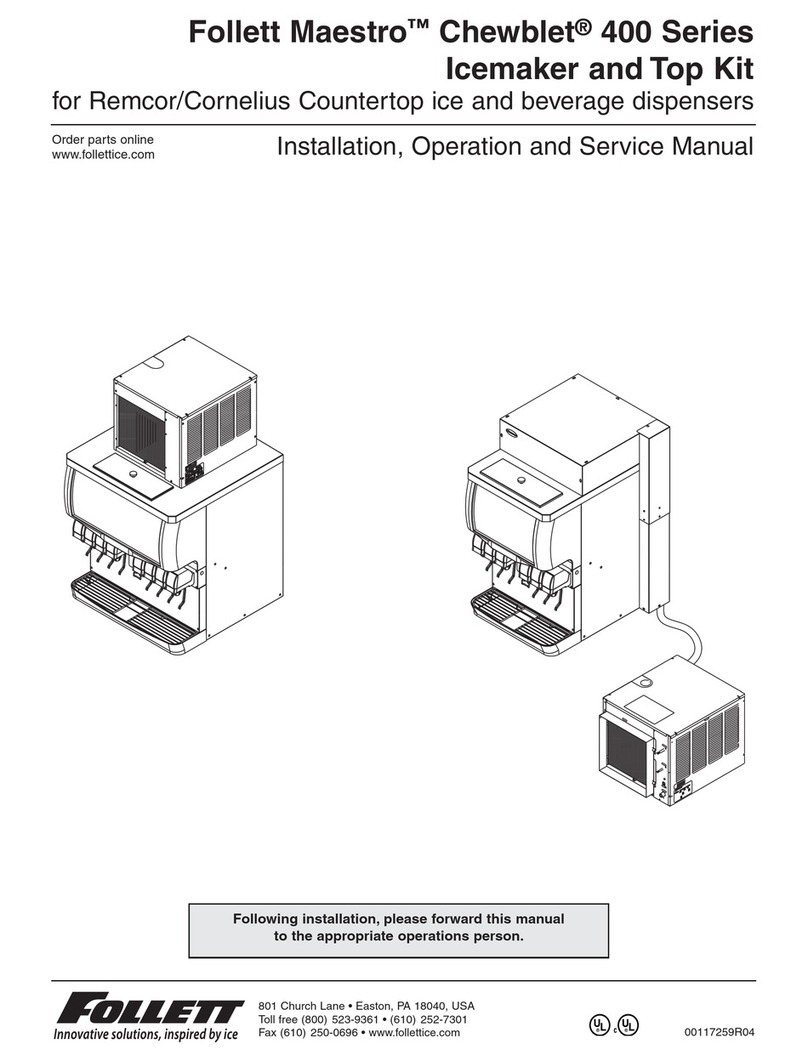 Follett 400 Series Installation & service manual
