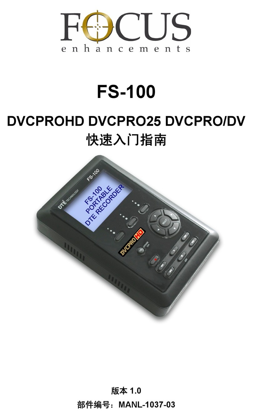 foc.us DVCPRO25 User manual