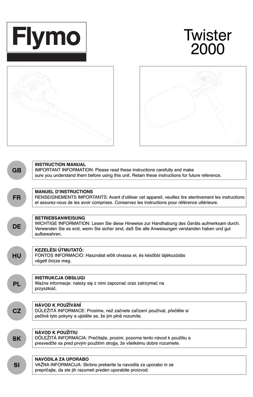 Flymo Twister 2000 User manual