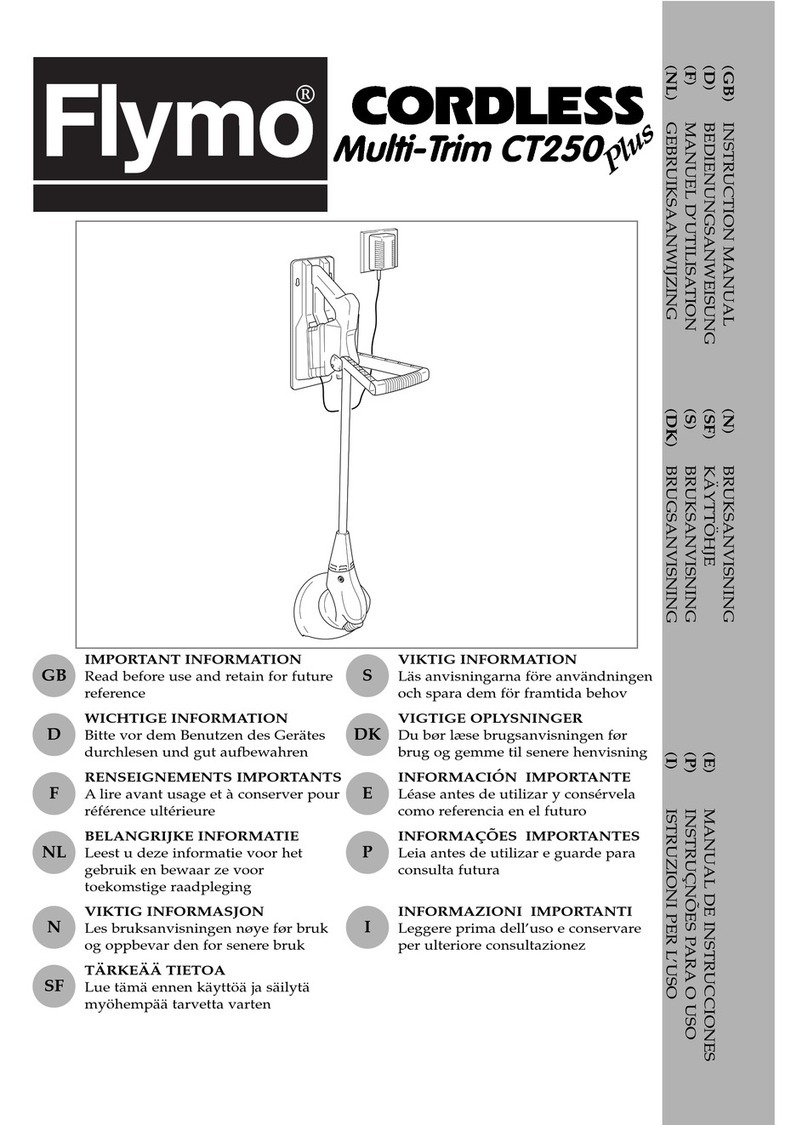 Flymo Cordless Multi-Trim CT250 Plus instruction manual