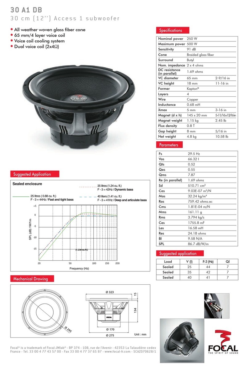Focal Access 1 30 A1 DB User manual