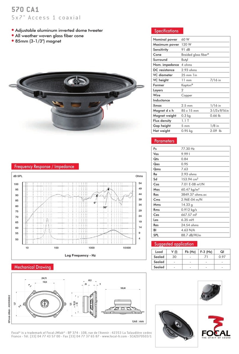 Focal Access 1 570 CA1 User manual
