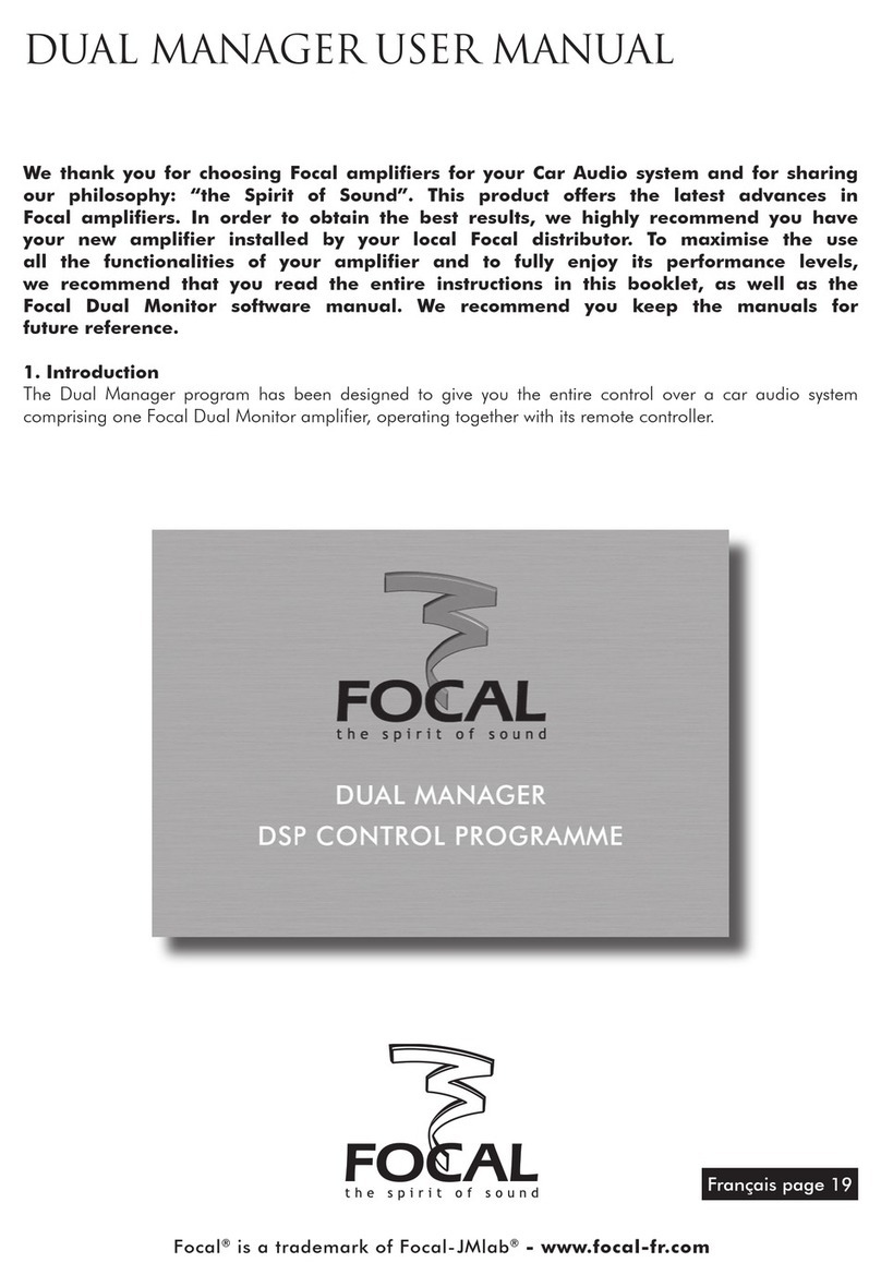 Focal FOCAL DUAL MANAGER User manual