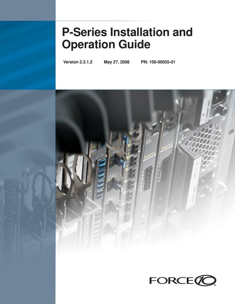 Force 10 PSeries 100-00055-01 Installation and operating guide