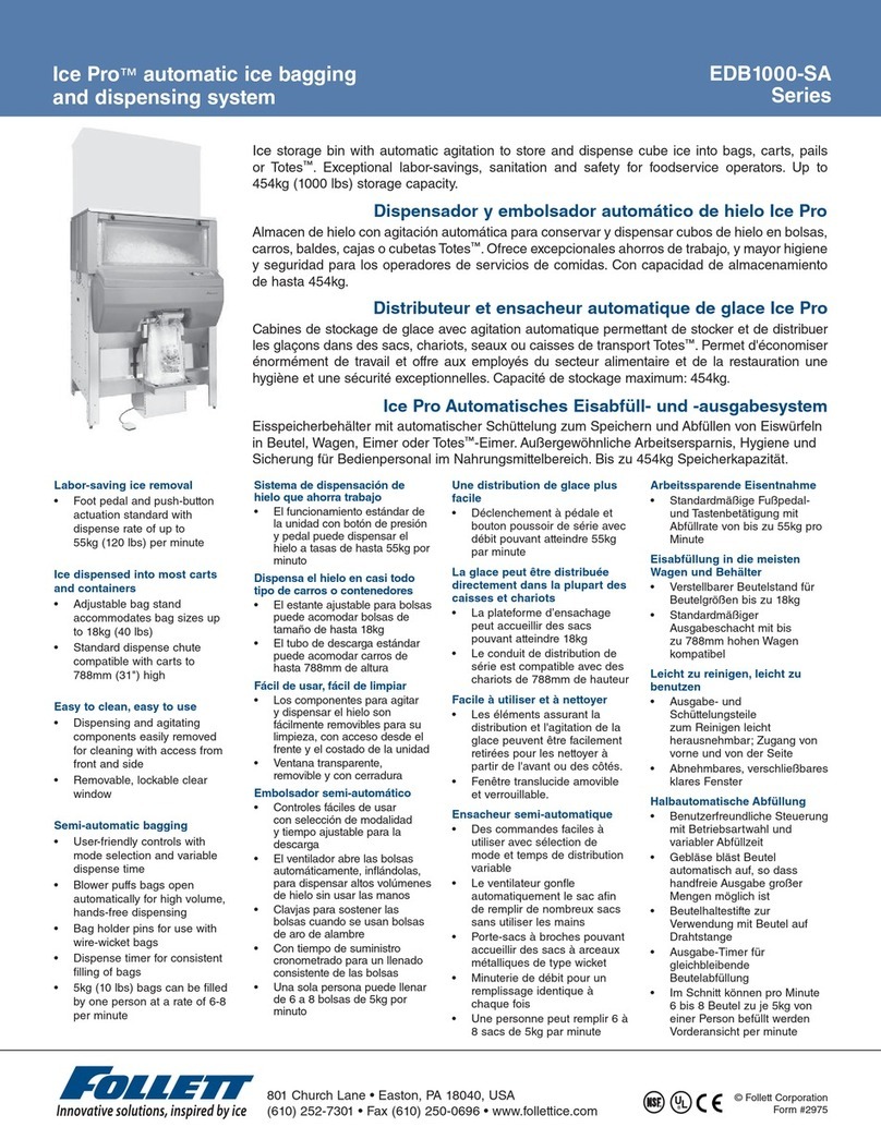 Follett Ice Pro EDB1000-SA Series brochure