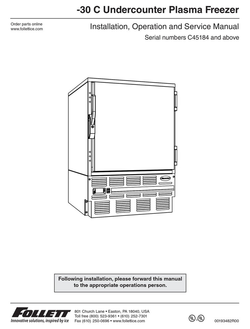 Follett C45184 Installation, operation & service manual Follett C45184 Installation, operation & service manual