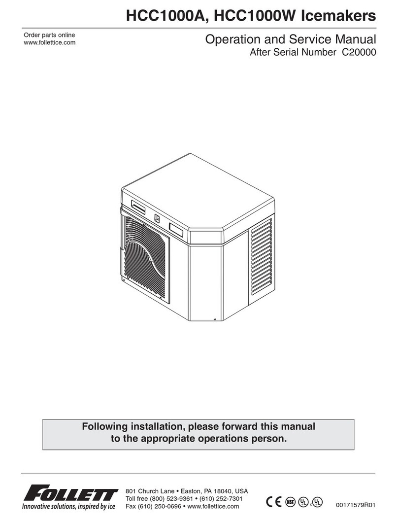 Follett HCC1000A Operation manual