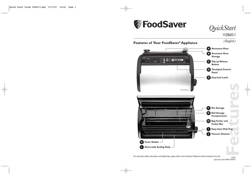 FoodSaver V2860-1 quick start