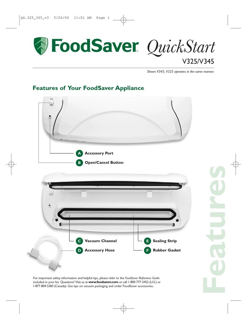 FoodSaver V325 quick start