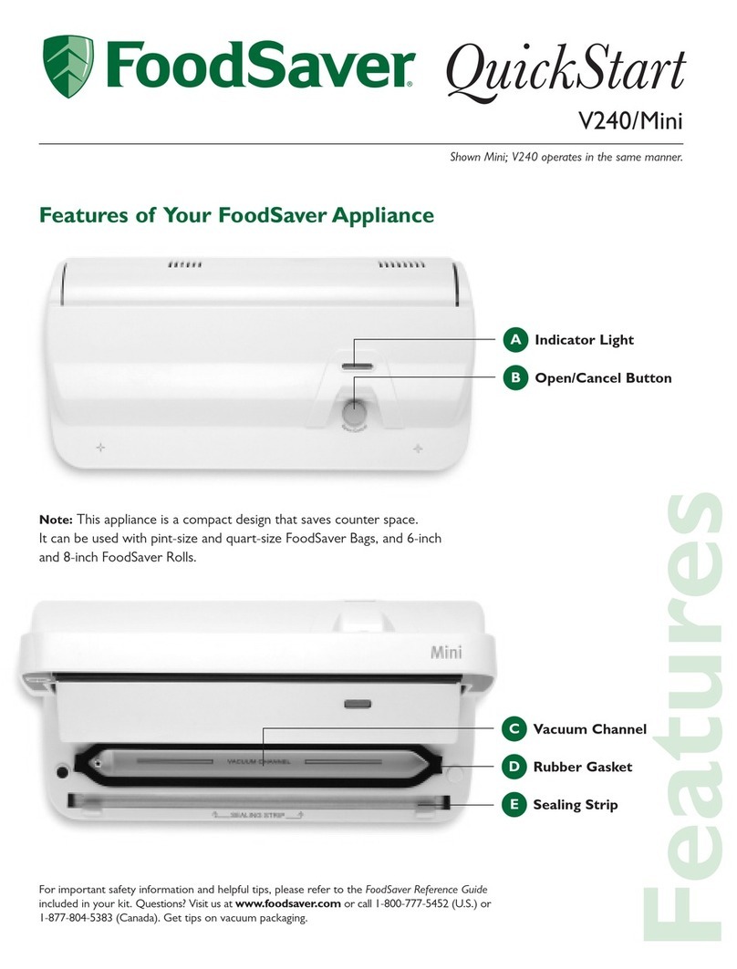 FoodSaver V240 quick start