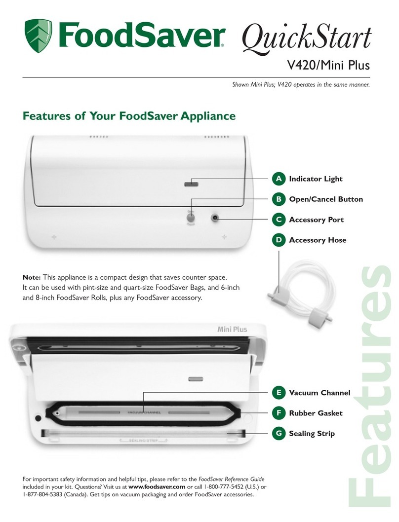 FoodSaver Mini Plus quick start
