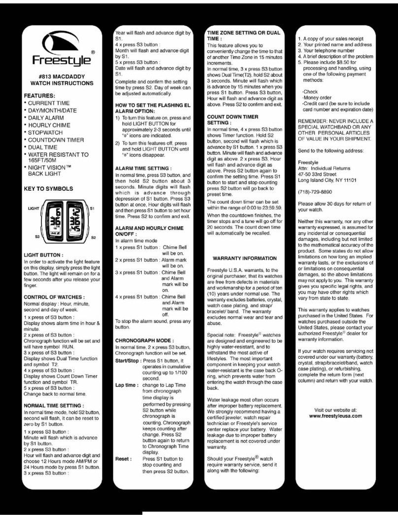 Freestyle MacDaddy 813 instructions